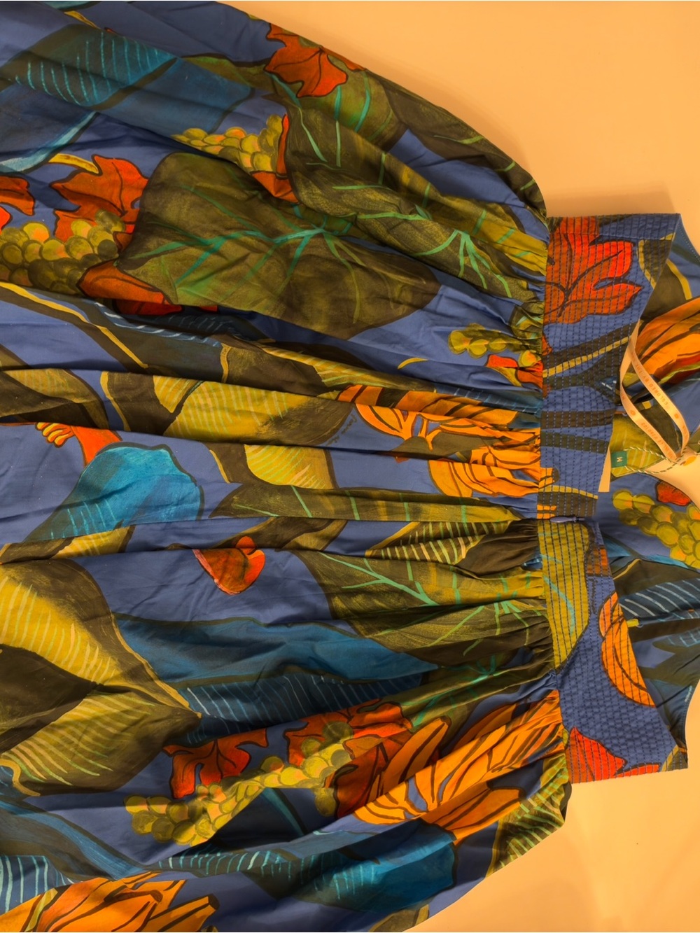 FARM Rio Blue Banana Sleeveless Mini Dress with Green and Yellow Accents - Picture 11 of 11